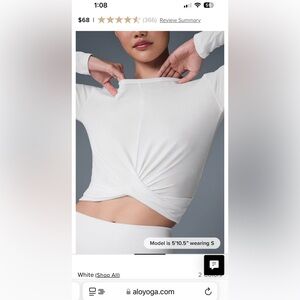 Alo Yoga cover long sleeve top